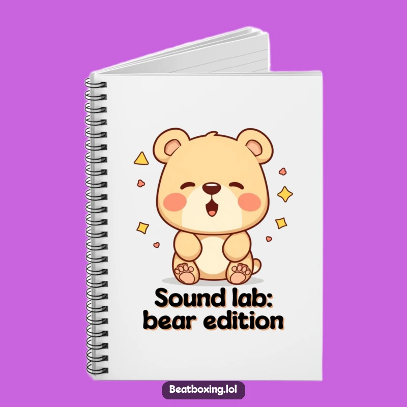 Funny Bear Sound Experiment Notebook: Jot Down Your Ideas with Humor