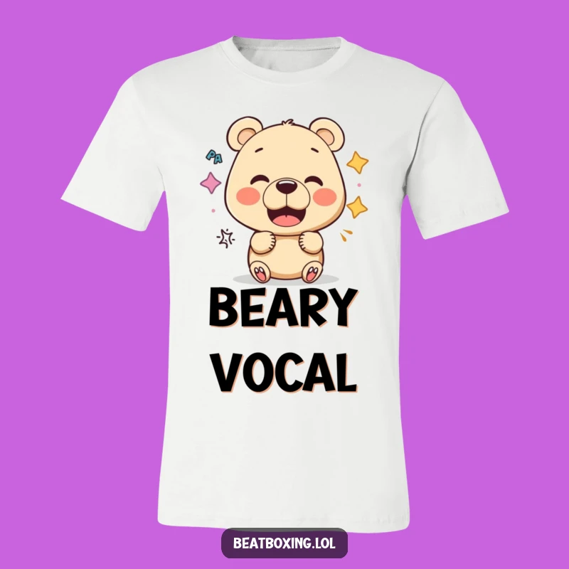 Funny Bear Vocalist T-Shirt: Sound Explorer, Hilarious Gift Tee