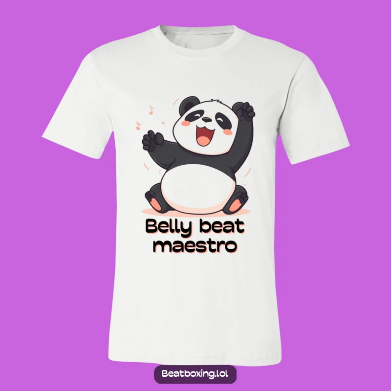 Funny Panda Belly Slap T-Shirt: Hilarious Percussive Humor Tee Gift