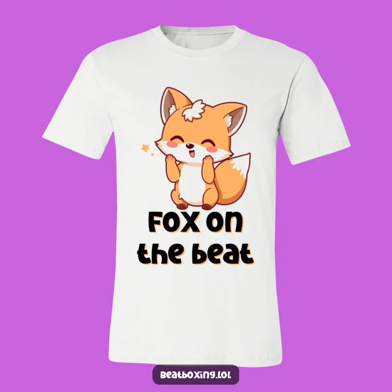 Funny Playful Fox DJ T-Shirt - Dance Party Ready