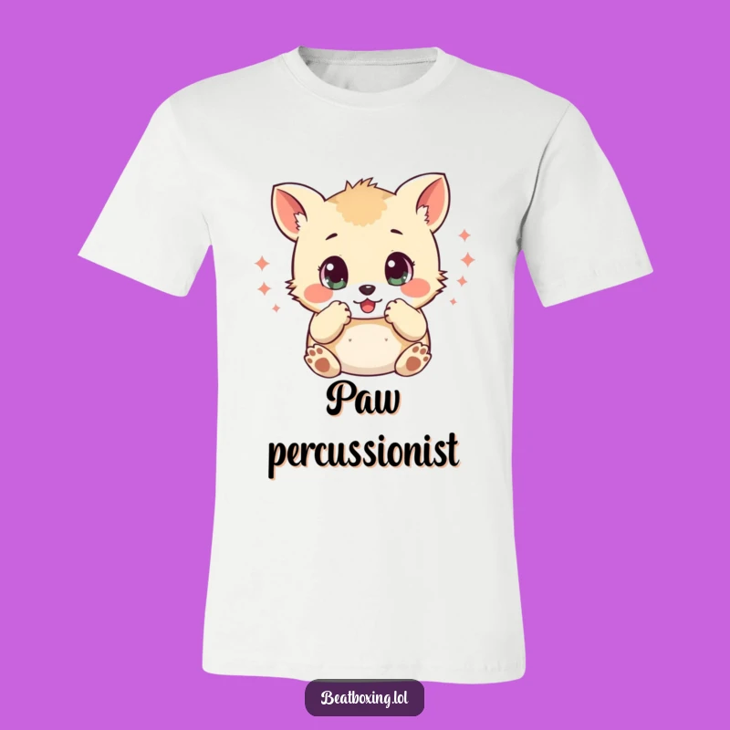 Funny Percussion Paw Animal T-Shirt: Wear Your Rhythms!