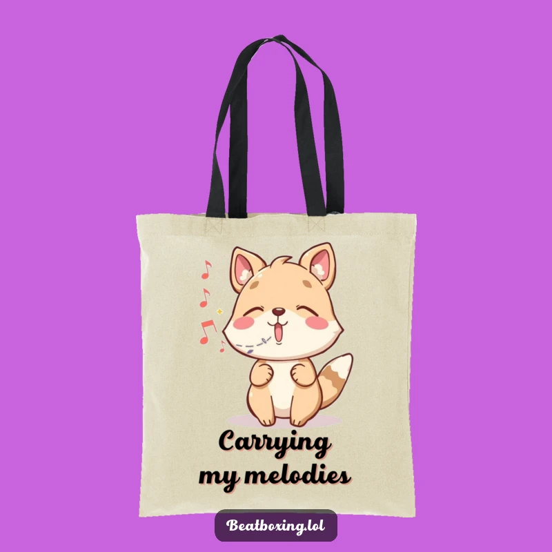 Funny Magic Music Animal Tote Bag: Carry Your Tunes with a Magical Creature