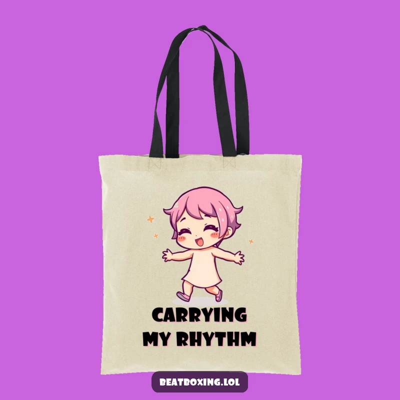 Funny Dancer Tote Bag - Rhythmic Movement Design, Perfect Carry Gift