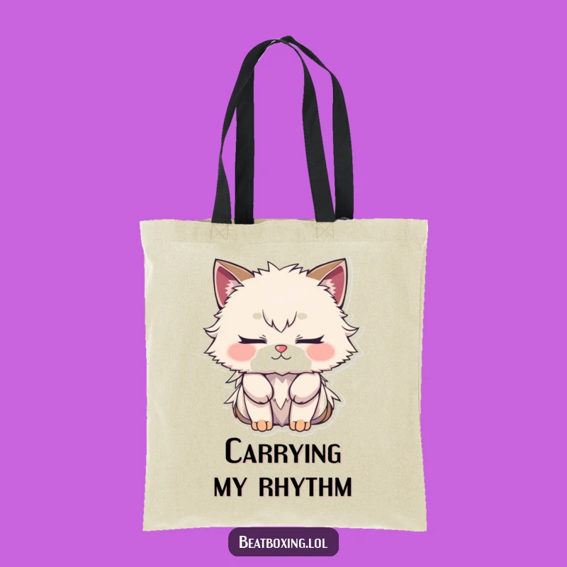 Funny Focused Rhythm Tote Bag: Carry Your Complex Beats!