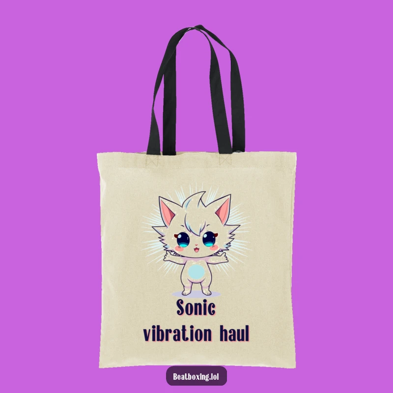 Funny Sonic Vibration Tote Bag - Carry Your Energy, Perfect Gift